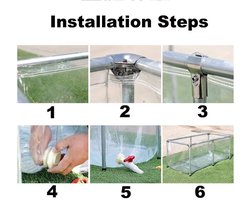 Transparante Visvijver Bovengronds Zwembad Ovaal – PVC 1.3 mm Dik met Frame & Afvoerventiel – Zichtbare Vijver voor Vis Kweken, Tuin & Tijdelijke Watertank – Laura