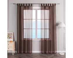 Transparante Voile Gordijnen - Luchtig en Gezond - 1 stuk - 100% Polyester