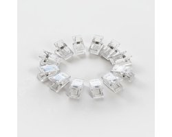 Transparante zelfklevende clips met nano lijm – Herbruikbare plakclips – Wandknijpers voor Handdoeken, Posters, Lichtsnoeren & Decoratie - Feelingoods