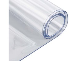 Transparent Tafelbeschermer - PVC Bureau Mat - Plastic Transparant Wasbaar - Warmtebestendig Schrijftafels Cover Pad met Ronde Rand voor Thuis - Dresser Keuken Schilderen Tafels 15.87 x 23.74 Inch