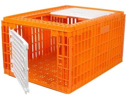 Transportkisten voor pluimvee - veilige en goed geventileerde kunststof kisten in meerdere formaten 77 X 58 X 42 CM