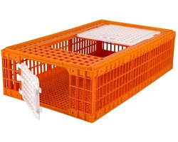 Transportkisten voor pluimvee - veilige en goed geventileerde kunststof kisten in meerdere formaten 97 X 58 X 29 CM
