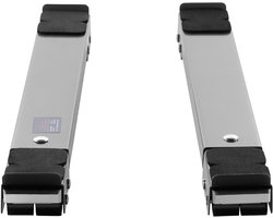 Transportonderstel 2-Delige Set, 150 Kg Draagvermogen, Meubelwagen, 70x5x4 cm Mobiele Wielen met Verstelbare Basis voor Wasmachine En Droger, Hulpmiddelen voor Het Verplaatsen Van Wasmachines, Grijs