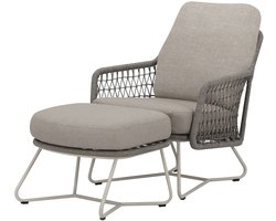 Trapani lounge balkonset 2 delig naturel zand rope