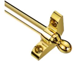 Traploper Roede - Tapijt decoratie - Trap verfraaien - Klassieke gouden look - 135 cm lengte - Goud
