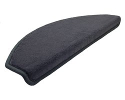 Trapmatten 15x Velours antraciet 56x17x3,5cm