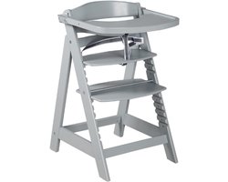 Trapstoel Sit Up Click - Hoge Stoel Sit Up III Met Snelsluiting - Inclusief Eetplank Set Met Essbrett - Taupe
