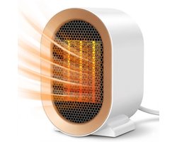 Travelhawk Elektrische Verwarming - Keramische Kachel - 2 Standen - 1200W Heater - Elektrische Kachel met LED Indicatie - Roterend - Zwart