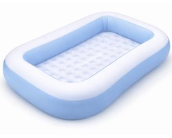 Travelhawk Zwembad - Speelzwembad - Zwembad Kinderen - Opblaasbaar - 166x100x25cm - 90L - Blauw