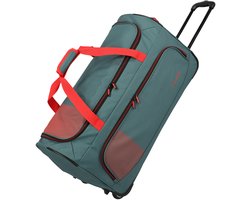Travelite Basics Fresh - reistas met wieltjes 89L 71 cm (groen/oranje)