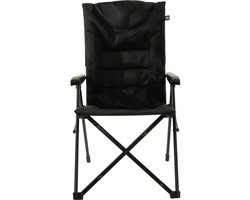 Travellife Barletta Camping Vouwstoel Cross Black - Rugleuning in 3 standen verstelbaar - Water- en uv-bestendig - Draagtas inbegrepen
