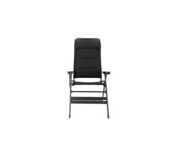 Travellife Barletta Campingstoel Comfort Plus Antraciet Model 2022 - Ventilerend en weerbestendig Airmesh - Tot 160 kg draagvermogen - Compact en lichtgewicht