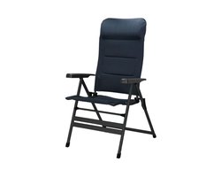 Travellife Barletta Campingstoel Comfort Plus Blauw Model 2022 - Ventilerend en weerbestendig Airmesh - Tot 160 kg draagvermogen - Compact en lichtgewicht