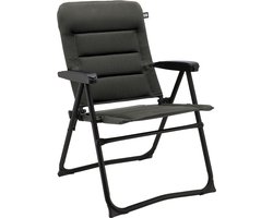 Travellife Barletta Compact Camping Standenstoel Donkergrijs - In 3 standen verstelbaar - Comfortabele 2D mesh bekleding - Gemakkelijk mee te nemen