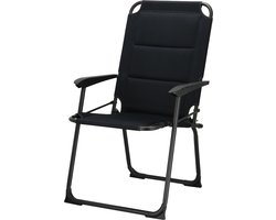 Travellife Barletta Compact Stoel Zwart - Ventilerende en weerbestendige Airmesh - 100 kg draagvermogen - Lichtgewicht en compact opvouwbaar