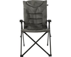 Travellife Barletta Cross Campingstoel Antraciet - Ventilerende en weerbestendige Airmesh bekleding - 120 kg draagvermogen - Inclusief draagtas