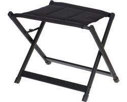 Travellife Festo Camping Voetenbank Grafiet Zwart - Compact opvouwbaar - Lichtgewicht - Water- en UV-bestendig