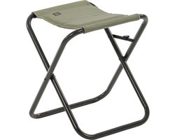 Travellife Lago Campingkruk Moss Green - Comfortabele vulling - Inclusief inklapbeveiliging - Water- en uv-bestendig - Stevig lichtgewicht aluminium frame - ook ideaal als bijzettafel i.c.m. los verkrijgbaar tafelblad