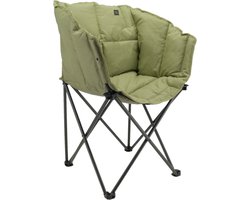 Travellife Lago Campingstoel Cross Moss Green - Comfortabele vulling - Water- en uv-bestendig - Inclusief draagtas