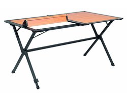 Travellife Nadar Campingtafel 110 x 70 cm - Roll-up tafelblad met houtlook - Lichtgewicht - Inclusief draagtas