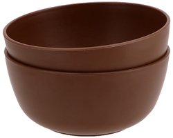Travellife Nova Kom ø14cm Cacao 2 stuks - Melamine en BPA-vrij - Ideaal voor op de camping