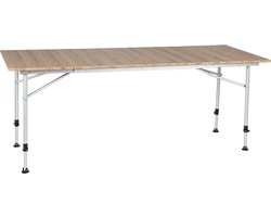 Travellife Sorrento Uitschuifbare Campingtafel Bruin 100/140/180x70cm - Compact en gebruiksvriendelijk - In hoogte verstelbaar - Stabiel en lichtgewicht