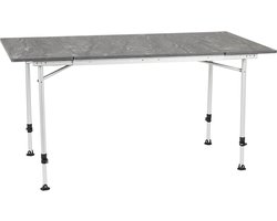 Travellife Sorrento Uitschuifbare Campingtafel Donkergrijs 80/110/140x70cm - Compact en gebruiksvriendelijk - In hoogte verstelbaar - Stabiel en lichtgewicht