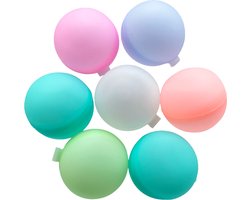 Travelly® Herbruikbare Waterballonnen – Waterspeelgoed – Kinderen & Volwassenen – Siliconen – Multicolor – Set 8 Stuks