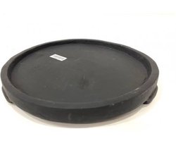 Tray ceramic black