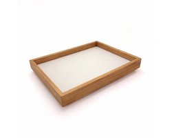 Tray - groot dienblad 56x42cm Eiken - Andora Grijs ultra mat