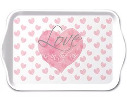Tray Melamine 13x21cm Love Letters