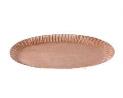 Tray metaal 24x41xh3,5cm rose