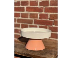 Tray wit roze 21x12,5 cm