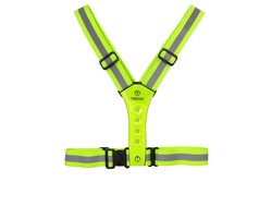 Tredax hardloopvest - LED - Hardloopvest - sportkleding - Veiligheidsvest - Borstlamp - Running Vest - borstlamp hardlopen- Hardloop verlichting - hardloopvest met verlichting - Wandelvest - Reflectievest - sportvest - Tredax - loopvest - wandelen