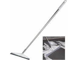 Trekker, vloerwisser, raamtrekker, siliconen bezem en pp, 90 x 35 cm, perfect voor de douche en badkamer, voor tegels, vloeren, glazen, ramen, verwijderen van schuim