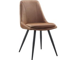 Trend Living Vive Eetkamerstoel - Bruin - Stof - Stoel - Normale eetkamerstoel