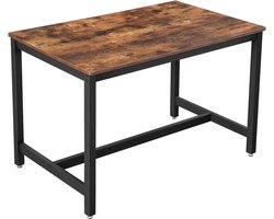 Trend24 Simplistisch Eetkamertafel - Diner Tafel - Tafel - Vintage Rustiek Bruin