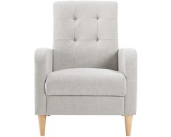 Trendique - Fauteuil - Fauteuils met armleuning - Stoel - Loungestoel - Zachte fluwelen bekleding - Ergonomisch - 68x90,5x73,5cm