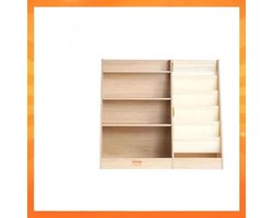 Trendique - Houten Kinderkast - Speelgoedkast - Kinderboekenkast - Opbergkast - voor Kinderkamer - Speelkamer - 89x40x80cm