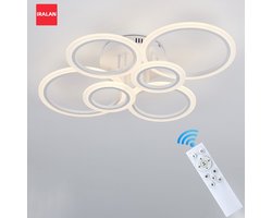 Trendique - Modern LED Chandelier Home Lighting Ring Ceiling Mount Chandelier Living Room Bedroom Lighting Gloss Ceiling Pendant Lamp