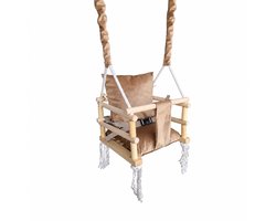 Trendmix Houten Babyschommel 3-in-1 – Meegroei Kinderschommel & Schommelzitje – Binnen & Buiten – Tot 25 kg