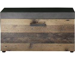 Trendteam-Bankje-met-opbergruimte-Indy-oud-hout-en-Matera-grijs
