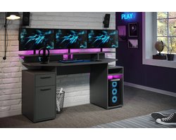 Trendteam - Bureau - 160 cm - Antraciet