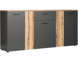 trendteam Commode Esteban Antraciet BHT 181 x 86 x 38 cm