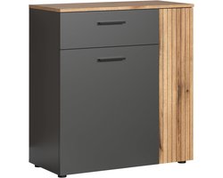 trendteam Commode Esteban Antraciet BHT 80 x 86 x 38 cm