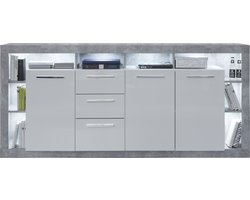 Trendteam - Dressoir - Grijs - 200x40x90 cm