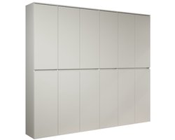 trendteam multifunctionele kast Nevada wit melamine 222x191x34 cm