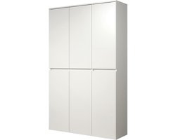 trendteam smart living - Multifunctionele kast - Garderobe - Nevada - Opbouwmaat (BxHxD) 111 x 191 x 34 cm - Kleur wit - 213215701