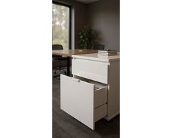 trendteam smart living - Nevada - Multifunctionele kast - Wit - Kast met 4 deuren, 6 planken en 1 kledingstang - (B x H x D) 74 x 191 x 34 cm - greeploze deuren - Casa Serena