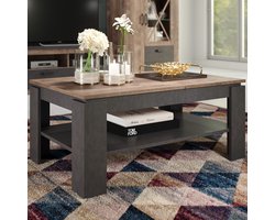 trendteam smart living woonkamer salontafel woonkamertafel universeel, 110 x 47 x 65 cm tabak eiken - Matera